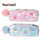 keyroad 启路 小学生大容量亮片笔袋 梦幻独角兽/火烈鸟假期