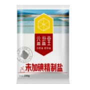 国家标准认证！益盐堂 未加碘精制盐 350克*8袋