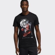 慢津贴：adidas 阿迪达斯 ROSE GU TEE FM4773 男装篮球运动短袖