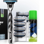 10点： Gillette 吉列 锋速3经典套装（1刀架+刀头*7+须泡50g）