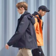 双11预售：NINETYGO 90分 男款硬壳加厚连帽夹克