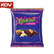 KDV 俄罗斯紫皮糖 巧克力味夹心糖 500g *8件