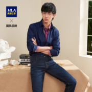 慢津贴：HLA 海澜之家 HNEAD4E218A 男士几何加厚保暖衬衫