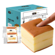 盐津铺子 焙宁口袋手撕面包三明治 纯蛋糕 整箱720g*3件