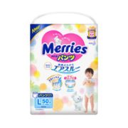 超薄透气！Merries 妙而舒 婴儿拉拉裤 L44+6片 3包