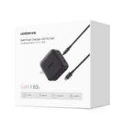 22点开始： UGREEN 绿联 GaN氮化镓 PD65W/20W 四口充电器+100W数据线 套装