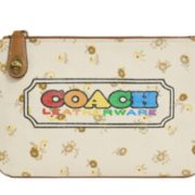 11日0点： COACH 1365 B4L38 女士彩色字母印花手拿包 中号款