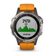 历史低价： GARMIN 佳明 Fenix5 Plus 智能户外运动手表 钛合金闪耀橘