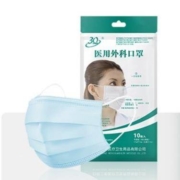 京东PLUS会员：3Q 一次性医用外科口罩 10只 *5件
