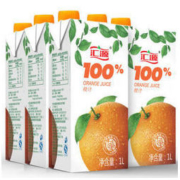 汇源果汁 100%橙汁 果汁饮料 1Lx5 盒 *4件