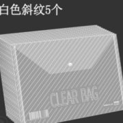 白 菜价！TRUECOLOR 真彩 白色斜纹文件袋 5个装