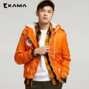 KAMA 卡玛 2417708 男士连帽棉服