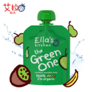 艾拉厨房Ella's kitchen  混合绿色果泥 婴儿辅食 90g*9