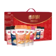 88VIP：香飘飘 奶茶 时刻唤醒礼盒 5口味 15杯 + 海南热带印象 椰汁 245ml*12瓶