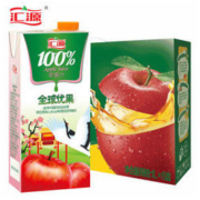 汇源果汁 100%苹果汁 果汁饮料1L*6盒 整箱
