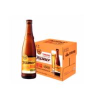 PLUS会员：青岛啤酒 皮尔森啤酒 麦芽浓度10.5度 450ML*12瓶 + 香蕉脆片120g/袋 *2件
