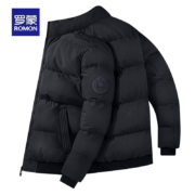 罗蒙 9V097012-123 男士短款立领保暖棉服外套
