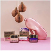 L'OREAL PARIS 巴黎欧莱雅 金致臻颜 玫瑰锁龄套装（日霜50ml+晚霜50ml+眼罩）