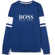 国内售价750+！BOSS Hugo Boss 雨果博斯 男士纯棉印花圆领卫衣  到手约325.94元