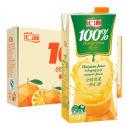 汇源 100%橙汁 果汁饮料 1Lx5盒 整箱装 *4件