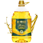 长寿花 食用油 非转基因压榨一级 金胚玉米油3.78L*2