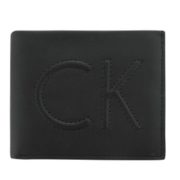 11日0点！黑卡会员！ Calvin Klein FLIP SLIMFOLD 男士短款真皮LOGO钱包