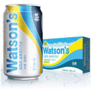 屈臣氏（Watsons）盐味苏打汽水 苏打水汽水饮料 调酒净饮推荐 330ml*24罐 整箱装 *2件