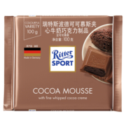 限地区： 瑞特斯波德 可可慕斯夹心牛奶巧克力100g*9件