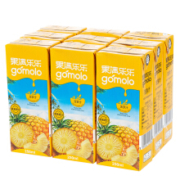 gomolo 果满乐乐 塞浦路斯进口 100%菠萝汁 250ml*9盒 *6件