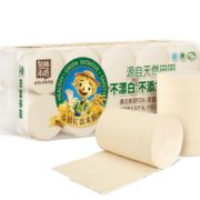 亲肤不刺激！泉林本色 本色实芯卷纸 3层*160节*10卷