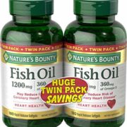 Nature's Bounty 自然之宝 鱼油软胶囊 1200 mg 180粒*2瓶   直邮含税到手￥107.05