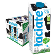 LACIATE 脱脂纯牛奶 0脂肪 1L*12盒/箱