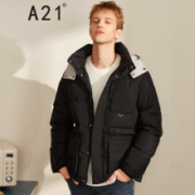 慢津贴：A21 R494115032 男士多口袋工装羽绒服
