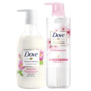 PLUS会员！Dove 多芬 植萃沐浴露 500g+樱花香植萃柔顺盈润洗发露470ml