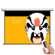 MR.RIGHT 南通精英 玻纤电动幕布（100英寸，16:9）