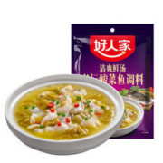 好人家 老坛酸菜鱼调料390g 清爽鲜汤 *12件