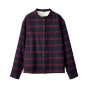 MUJI 无印良品 29AC776 女士法兰绒格纹衬衫