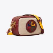 某猫¥2430！Tory burch Perry Color-Block Canvas 帆布迷你挎包