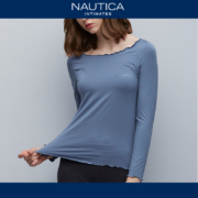 Nautica 诺帝卡 50支丝光莫代尔女款长袖上衣