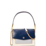 Tory Burch ROBINSON 女士链条拼色风琴包