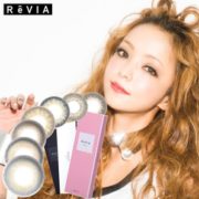0点开始！日本REVIA/蕾美美瞳隐形眼镜日抛10片