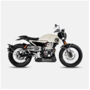 aprilia 艾普瑞利亚 宗申 CR150 摩托车复古街车 1.0版 19款 米白色