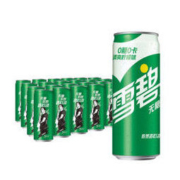 雪碧 Sprite 无糖零卡 汽水 碳酸饮料 330ml*24罐 整箱装 可口可乐出品 新老包装随机发货 *3件