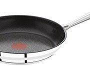 prime会员！Tefal 特福 Jamie Oliver名厨系列 E85604 24cm不锈钢红点平底锅  182.74元含税直邮