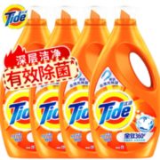12点！ Tide 汰渍 洁净除菌洗衣液 洁雅百合香 超值套装16斤