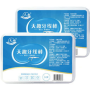 天趣 牙线棒剔牙线盒装 50支*2盒