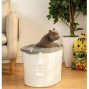 慢津贴：IRIS 爱丽思 全封闭 顶入式 猫砂盆