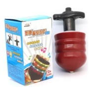 慢津贴：飞翔玩具  LH203-仿木音乐发光陀螺