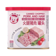 小猪呵呵 火腿猪肉罐头 340g *7件