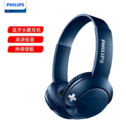 PHILIPS 飞利浦 Bass+ SHB3075 头戴式蓝牙耳机 蓝色